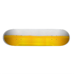 Skateboard Bière blonde avec la mousse