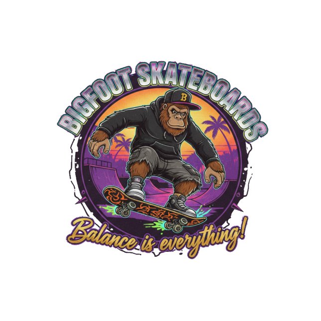 Skateboard Bigfoot Skateboards-Balance is Everything (Créateur téléchargé)