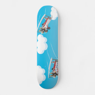 Skateboard biplane