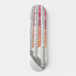 Skateboard Birch Dans La Neige