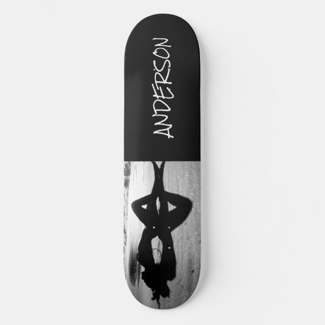 Skateboard Black Lady sur la plage (Recto)