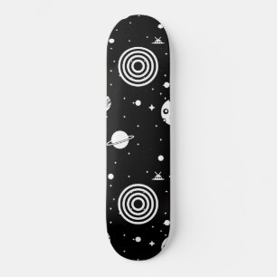 Skateboard Black Space Stuff