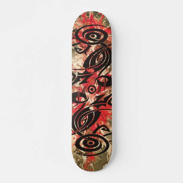 Skateboard Black Tattoo Tribal 2 2 (Devant)