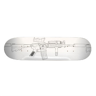 Skateboard Blanc de plate-forme de planche à roulettes de M4