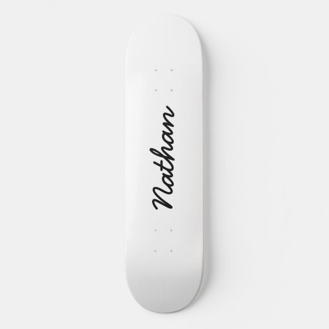 Skateboard Blanc vide (Recto)
