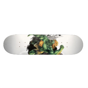 Skateboard Blanka contre Dhalsim