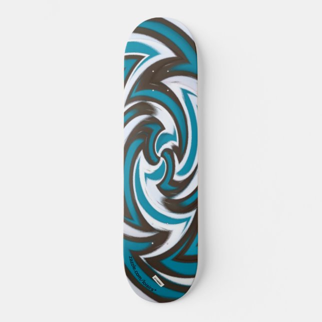 Skateboard Bleu (Recto)