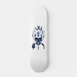 skateboard bleu