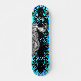 Skateboard Bleu Cobra - Customisé