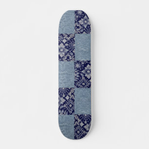 Skateboard Bleu Denim Bandana Skate