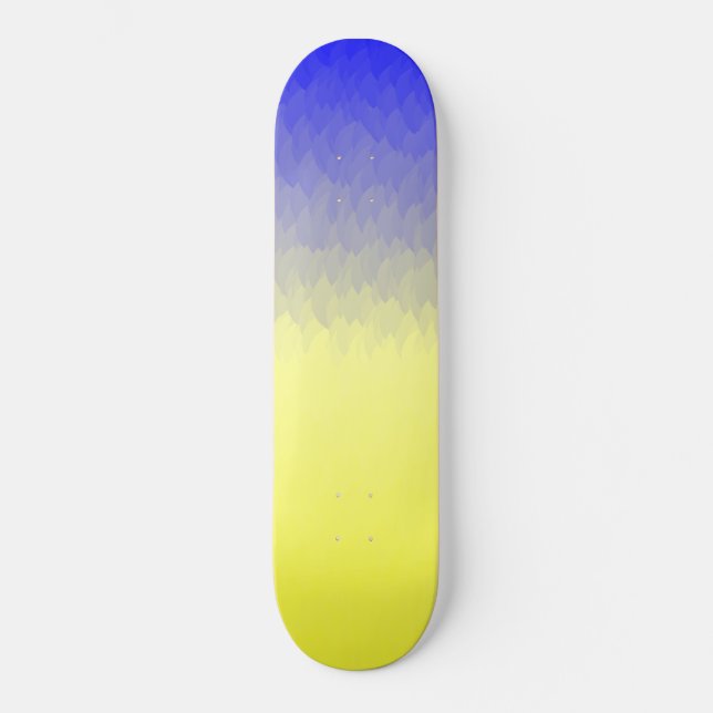 Skateboard Bleu pour jaunir la plate-forme de planche à (Recto)