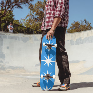 Skateboard Bleu starburst Skatebaord