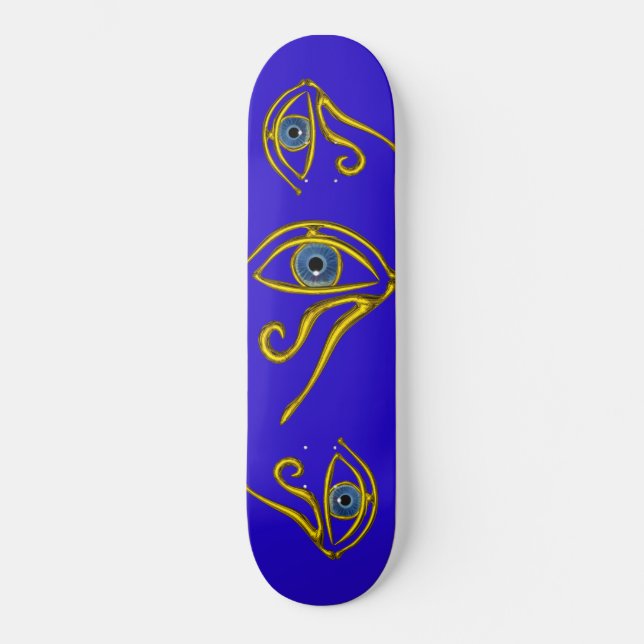 SKATEBOARD BLEUE TALISMAN / GOLD HORUS EYE (Recto)