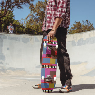 Skateboard Bloc Rétro Bloqué Design 6
