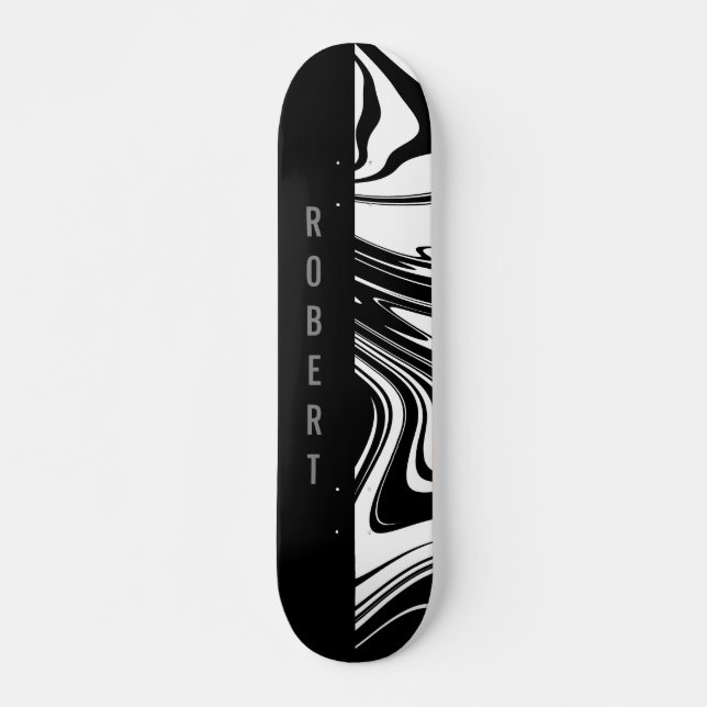 Skateboard Blocage en duotone et noir (Devant)
