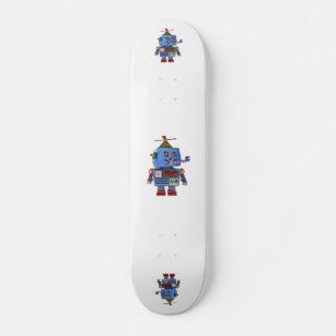 Skateboard Blue birthday party toy robot
