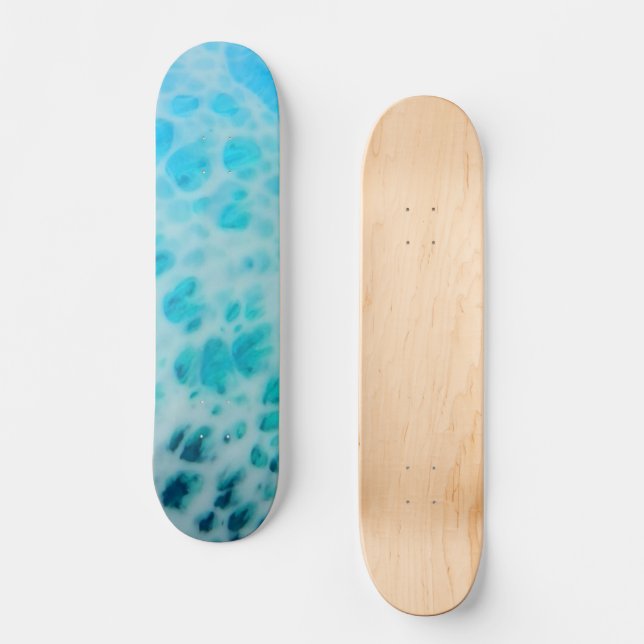Skateboard Blue Crush - Abstract Coastal Artwork  (Recto)
