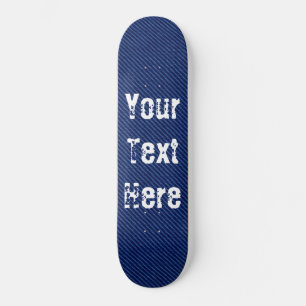 Skateboard Blue Jeans Fabric - Ajouter votre texte - Personna