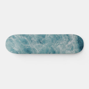 Skateboard Blue Ocean Summer Beach Waves