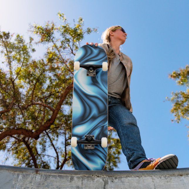 Skateboard Blue Silk wave (Extérieur 1)