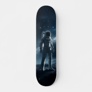 skateboard Blue Space Man
