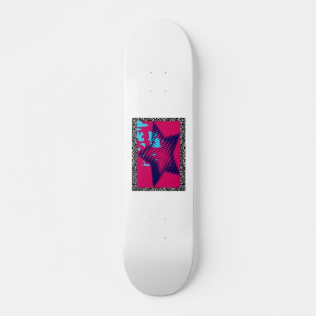 Skateboard Bocal professionnel avec motif étoilé coolé (Devant)