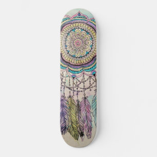 Skateboard Boho Watercolor Mandala Dreamcatcher