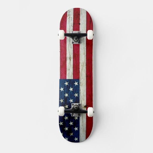 Skateboard Bois affligé par cool de drapeau américain (Recto)