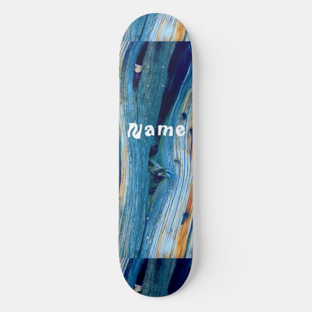 Skateboard Bois flottant roux bleu Thunder_Cove (Recto)