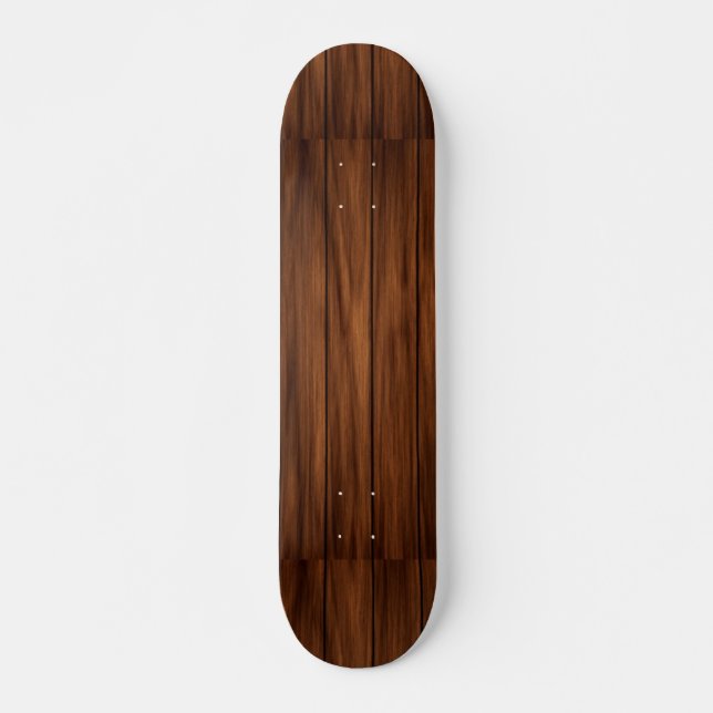 Skateboard Bois foncé (Devant)