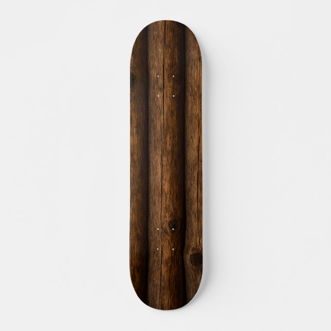 Skateboard Bois rustique (Devant)