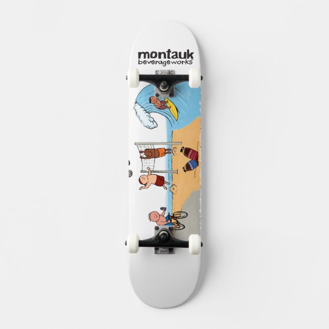 Skateboard Boissons MontaukWorks Pont Longboard (Recto)
