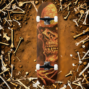 Skateboard Boneyard Shredder : squelette zombie