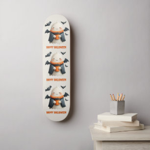Skateboard Bonne Halloween jolie conception de fantôme