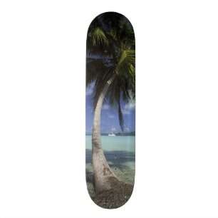 Skateboard Bora Bora, Polynésie française Mt Otemanu vu