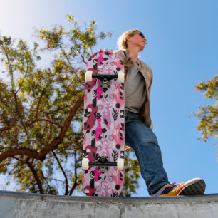 Skateboard Botanique Abstraite