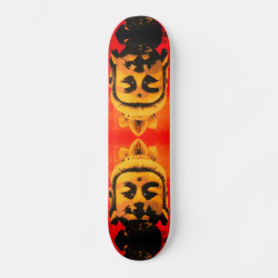 Skateboard Bouddha d'or