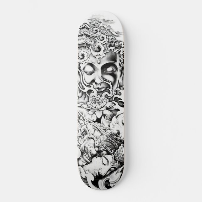 Skateboard Bouddha japonais Demon Lotus Palace Wate-board (Recto)