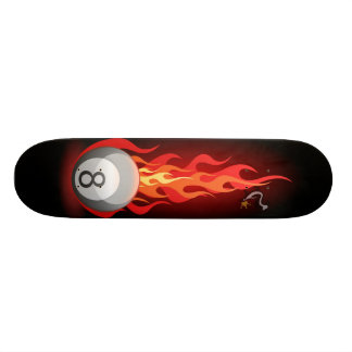 Skateboard Boule 8 sur le feu