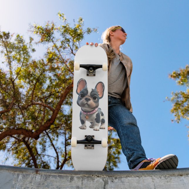 Skateboard Bouledogue Français (Extérieur 1)