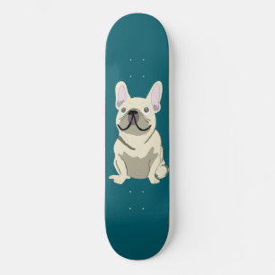 Skateboard Bouledogue Français Crème, J'adore mon Chien