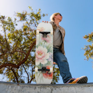 Skateboard Bouquet de fleurs sauvages de jardin de campagne à