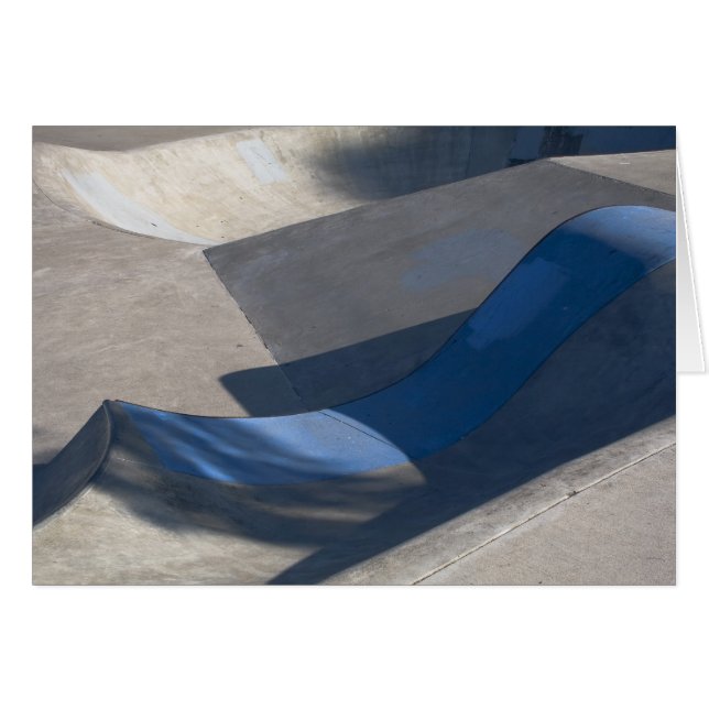 Skateboard Bowl Blank Card (Front Horizontal)