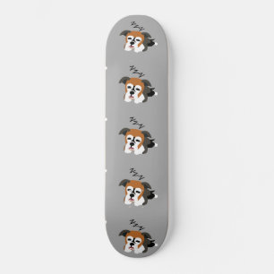 Skateboard Boxer Dormant Chien Chiot Amoureux des Animaux ZZZ