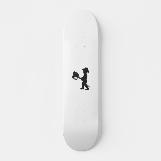 Skateboard Boy Playing Cowboy - Choisissez la couleur arrière (Devant)