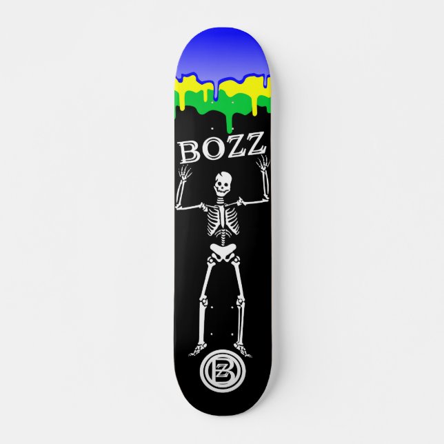 Skateboard BOZZ Skeleton BRAZIL (Devant)