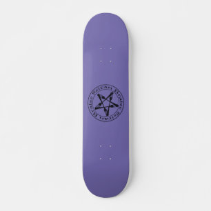 Skateboard Braise Seitan Vegan Pentagram (version sombre)