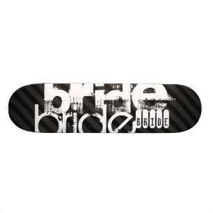Skateboard Bride ; Gris noir et gris foncé
