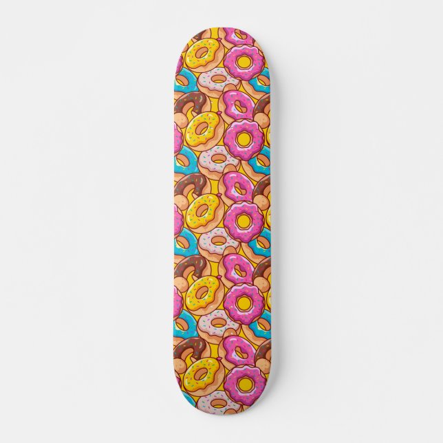 Skateboard Bright beignets de dessin animé (Devant)