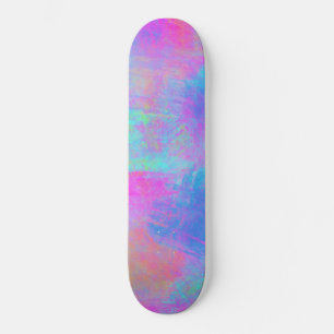 Skateboard Bright Multicolor Splashes